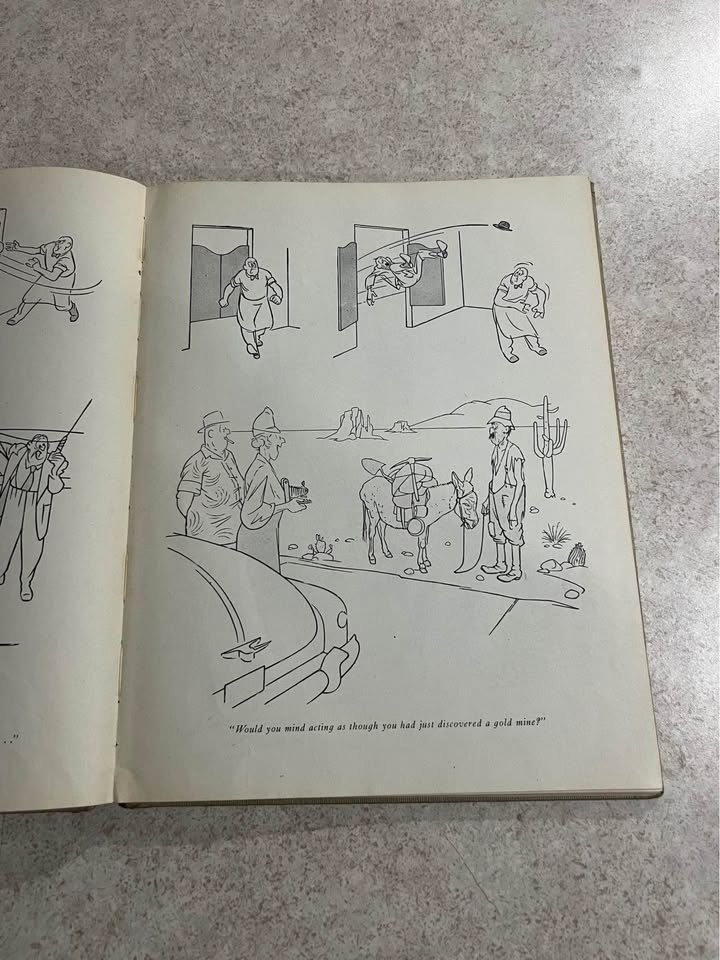 1951 We Buy Old Gold by George Price Vintage Hardcover Book
