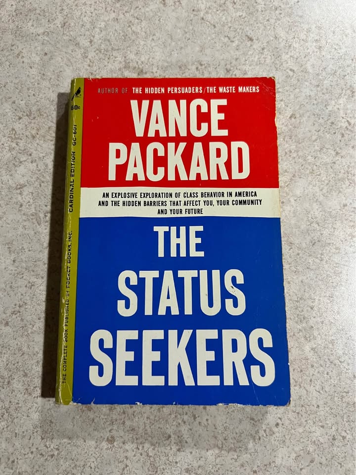 1961 The Status Seekers by Vance Packard Vintage Paperback Book