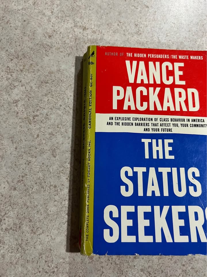 1961 The Status Seekers by Vance Packard Vintage Paperback Book