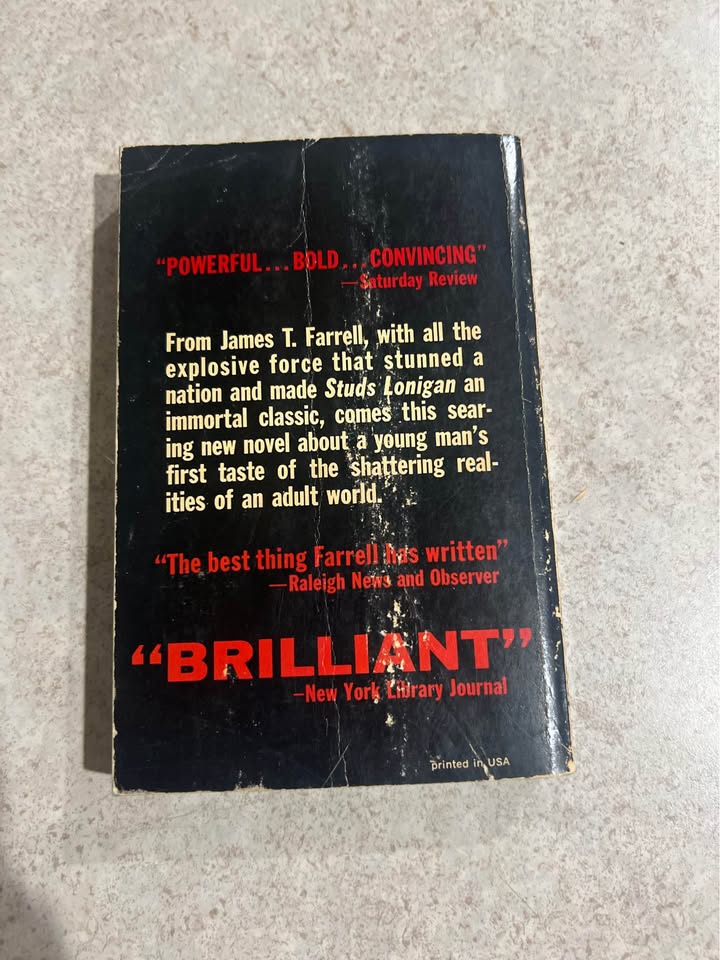 1964 The Silence of History by James T Farrell Vintage Paperback Book