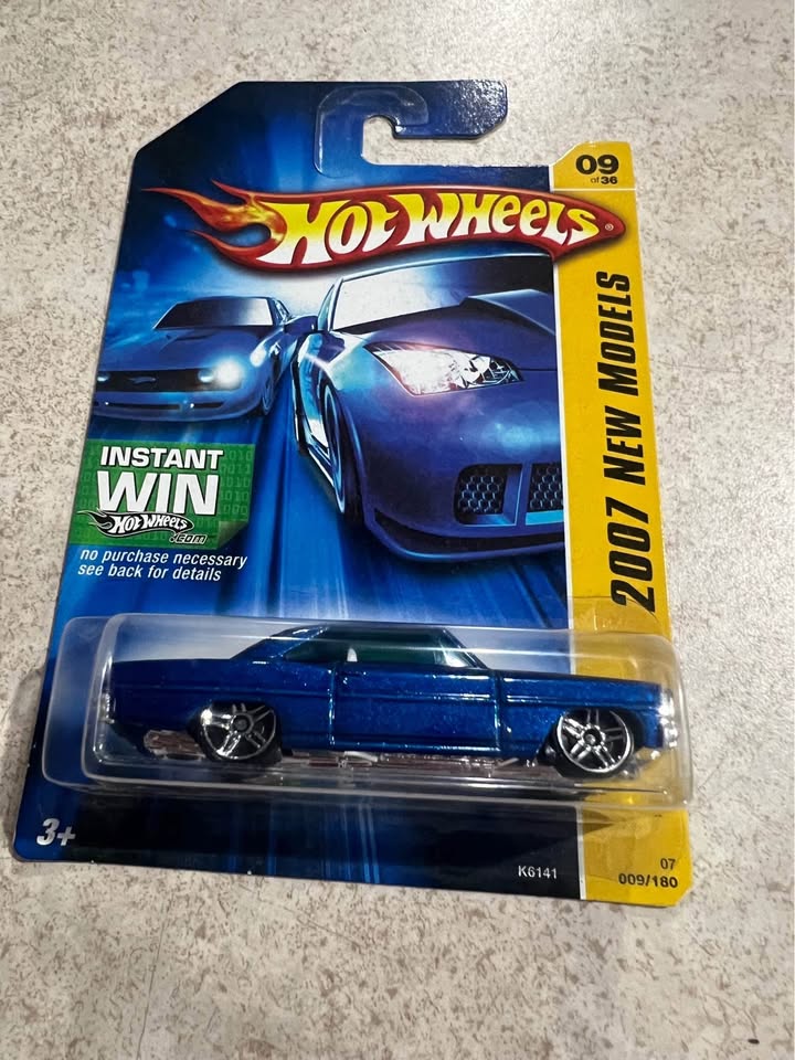 Hot Wheels ‘67 Chevy Nova 2007 New Models #9 1/64 Diecast Car