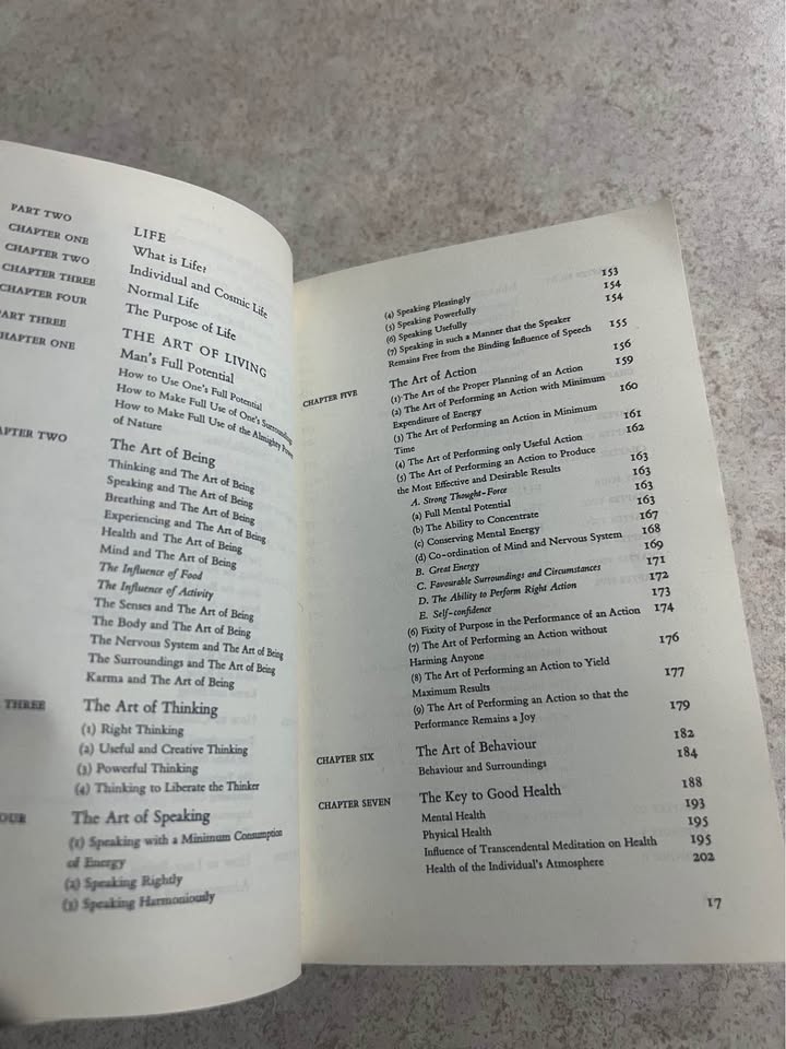 1966 The Science of Being and Art of Living by Maharishi Mahesh Yogi Vintage Paperback Book