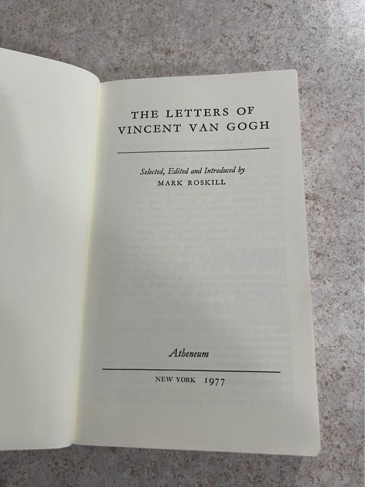 The Letters of Vincent Van Gogh by Mark Roskill Paperback Book 1977