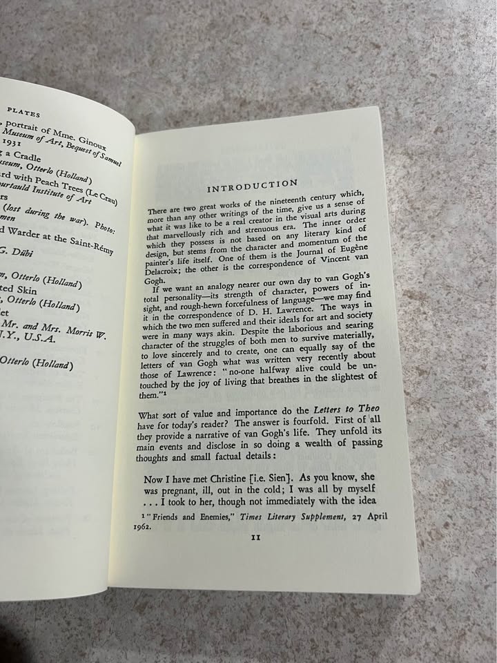 The Letters of Vincent Van Gogh by Mark Roskill Paperback Book 1977