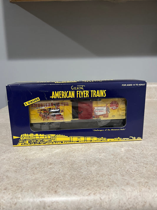 American Flyer Catalog Art Boxcar 6-48385 S Gauge Model Train New